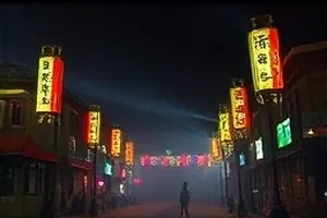 《灯下长谈》深夜台灯下两人对坐长谈